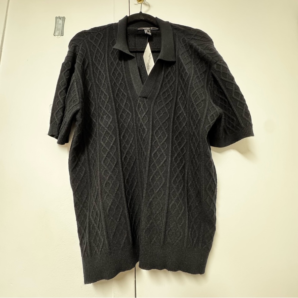 NWT Geo Sweater-Knit Polo